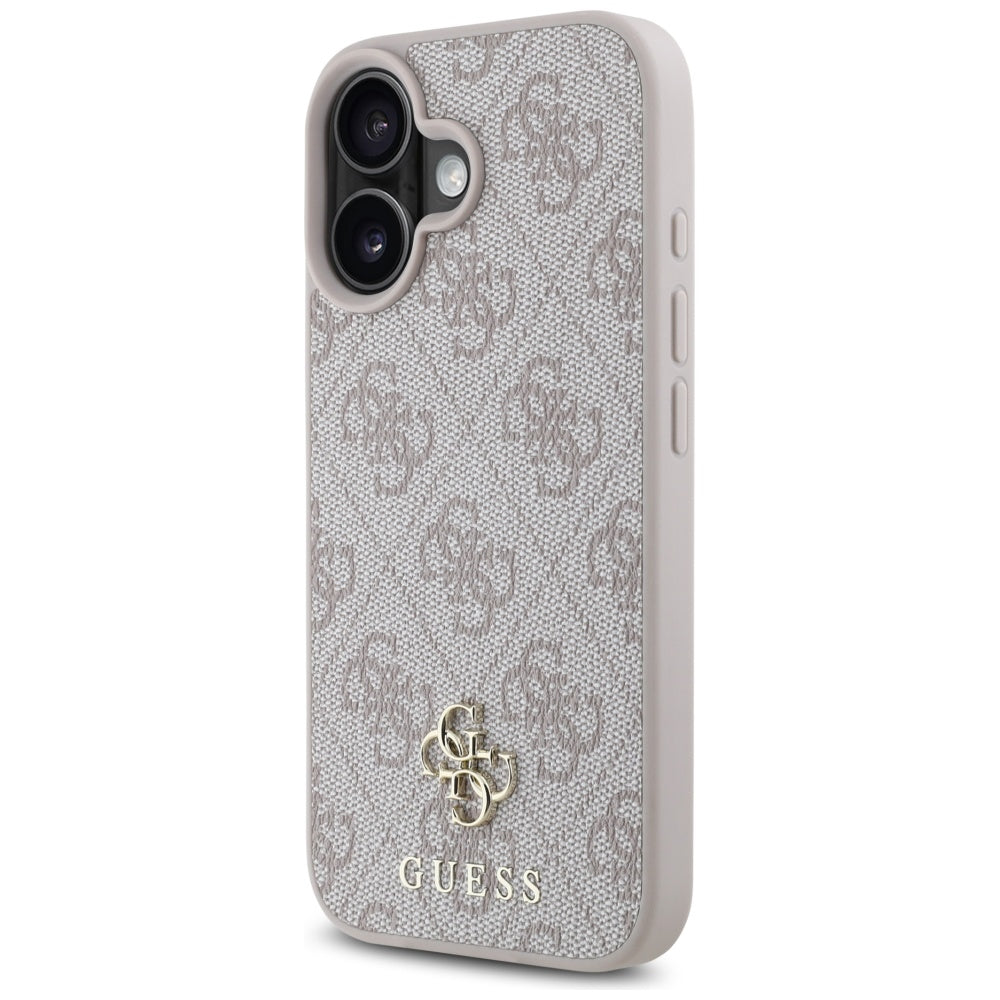 Capa MagSafe para Apple iPhone 16, Guess, 4G Small and Classic Logo, Rosa