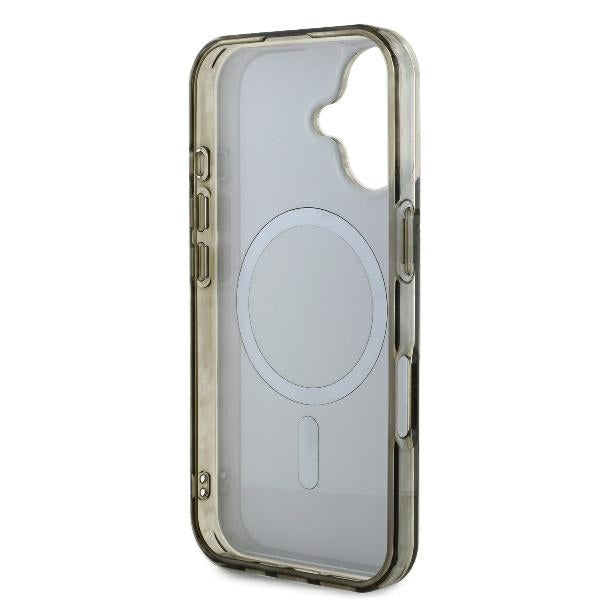 Capa MagSafe para Apple iPhone 16, Guess, IML 4G Background, Castanho