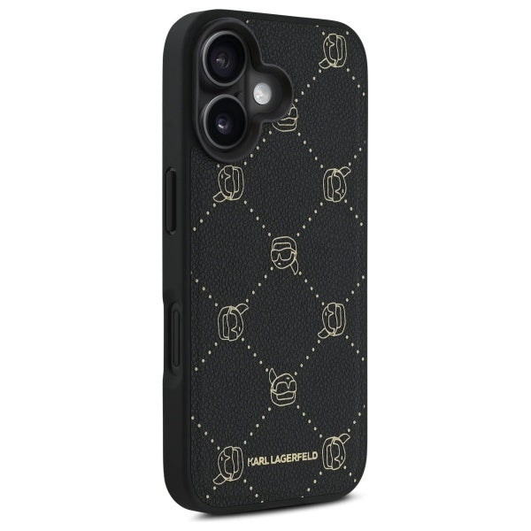 Capa MagSafe para Apple iPhone 16, Karl Lagerfeld, Karl's Head, Preta