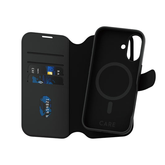 Capa MagSafe para Apple iPhone 16, PanzerGlass, Care Feature Tango Two-in-One, Preta