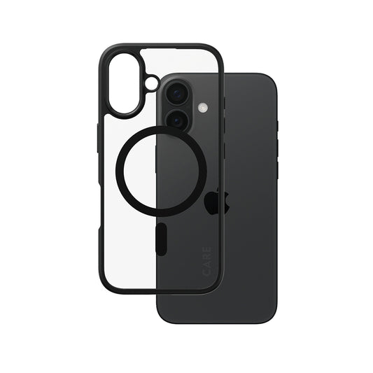 Capa MagSafe para Apple iPhone 16, PanzerGlass, Care Urban Combat, Preta Transparente
