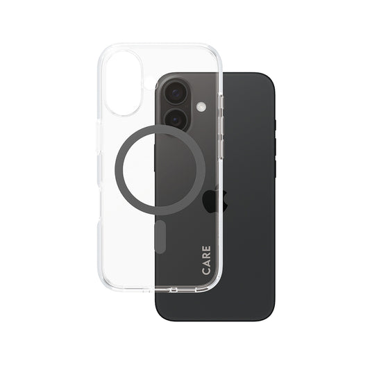 Capa MagSafe para Apple iPhone 16, PanzerGlass, Care Urban Combat, Transparente Negra