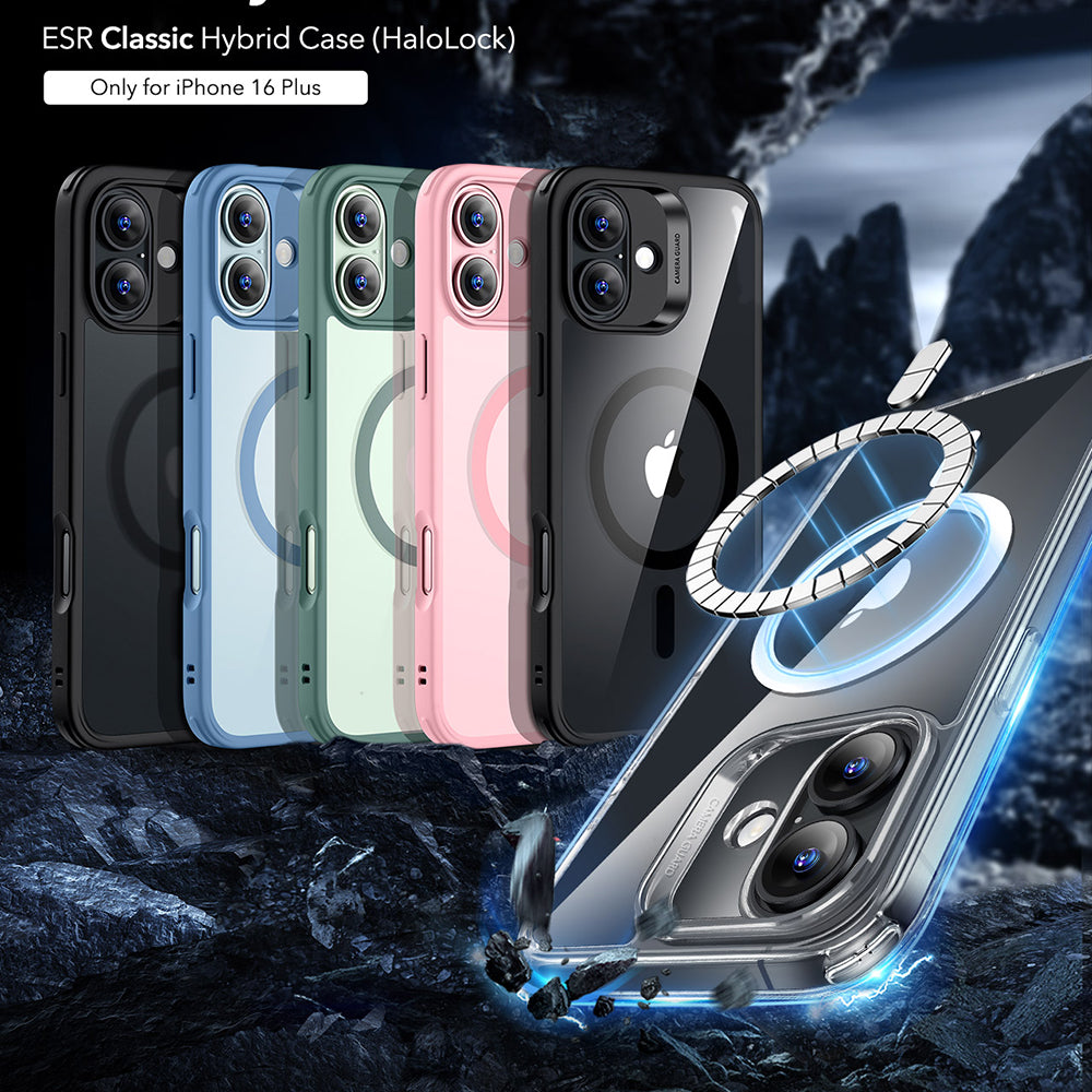 Capa MagSafe para Apple iPhone 16 Plus, ESR, Classic Hybrid, Transparente