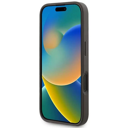 Capa MagSafe para Apple iPhone 16 Plus, Guess, 4G Ring Classic Logo, Castanho