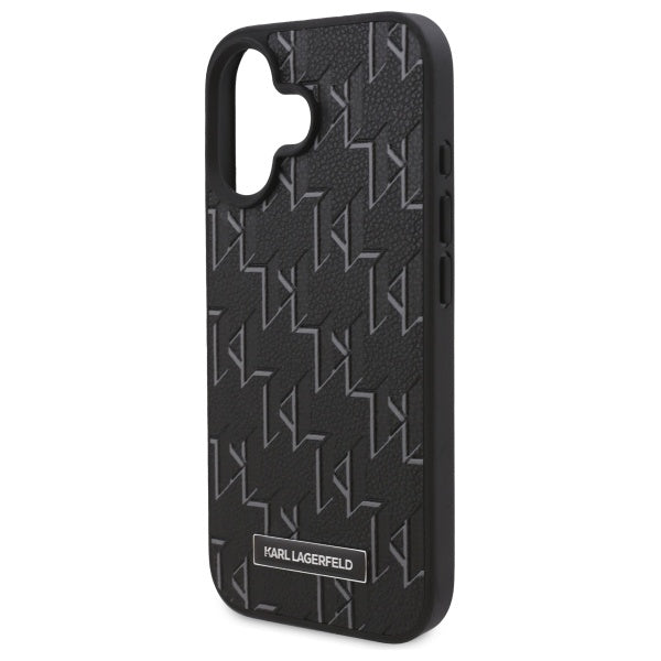 Capa MagSafe para Apple iPhone 16 Plus, Karl Lagerfeld, Hot Stamp, Preta