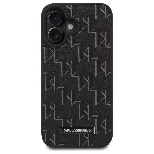 Capa MagSafe para Apple iPhone 16 Plus, Karl Lagerfeld, Hot Stamp, Preta