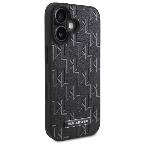 Capa MagSafe para Apple iPhone 16 Plus, Karl Lagerfeld, Hot Stamp, Preta