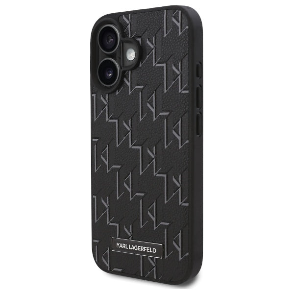 Capa MagSafe para Apple iPhone 16 Plus, Karl Lagerfeld, Hot Stamp, Preta