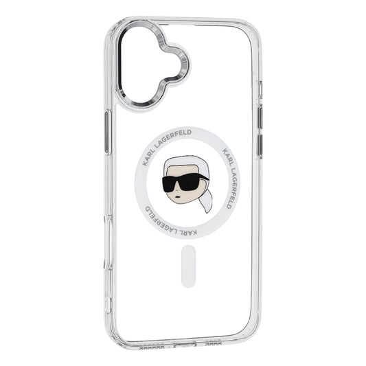 Capa MagSafe para Apple iPhone 16 Plus, Karl Lagerfeld, IML Karl's Head, Branca