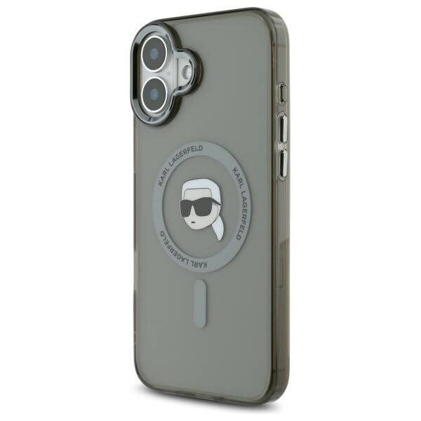 Capa MagSafe para Apple iPhone 16 Plus, Karl Lagerfeld, IML Karl's Head, Preta