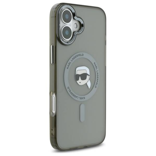Capa MagSafe para Apple iPhone 16 Plus, Karl Lagerfeld, IML Karl's Head, Preta