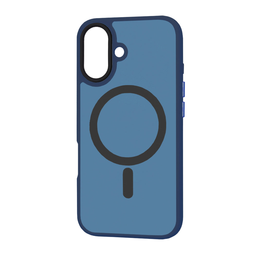 Capa MagSafe para Apple iPhone 16 Plus, Techsuit, HaloFrost, Azul Marinho