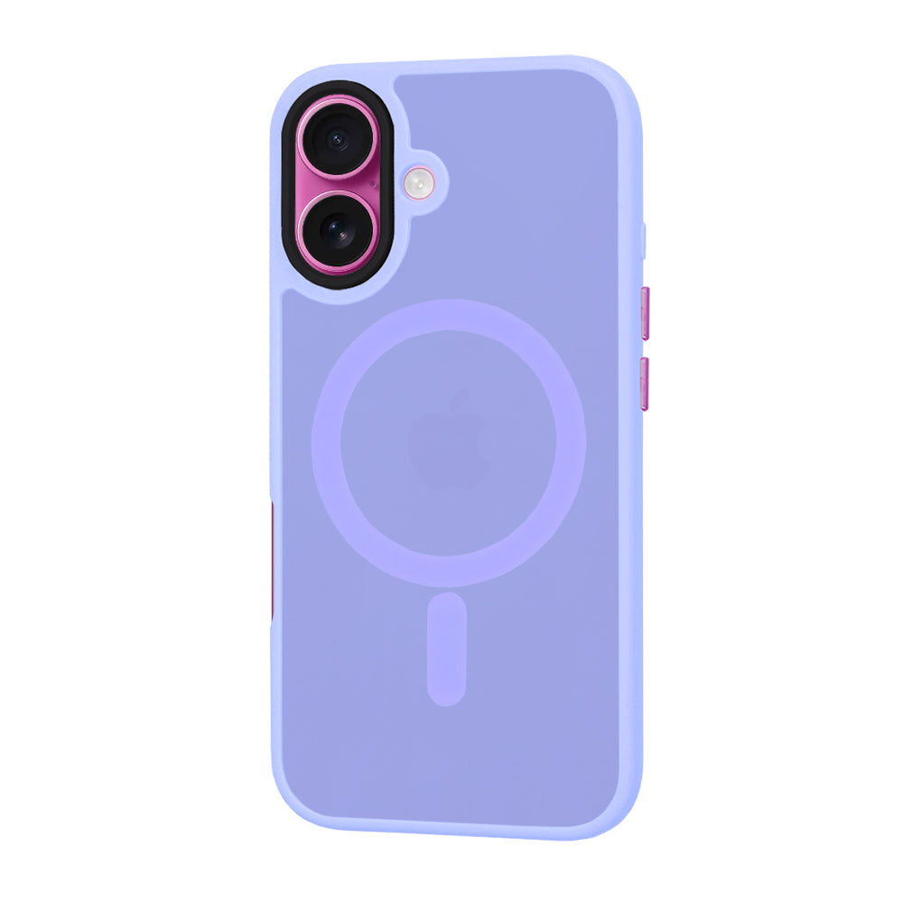 Capa MagSafe para Apple iPhone 16 Plus, Techsuit, HaloFrost, Roxo Claro