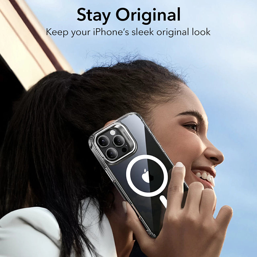 Capa MagSafe para Apple iPhone 16 Pro, ESR, Classic Hybrid Kickstand, Preta Fosca