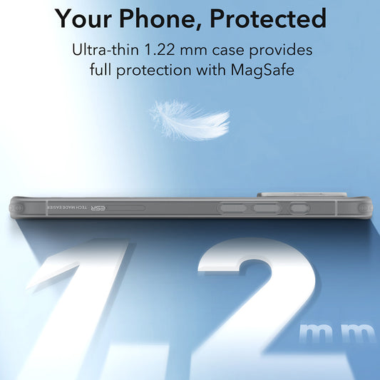 Capa MagSafe para Apple iPhone 16 Pro, ESR, Zero, Cinza Acetinado