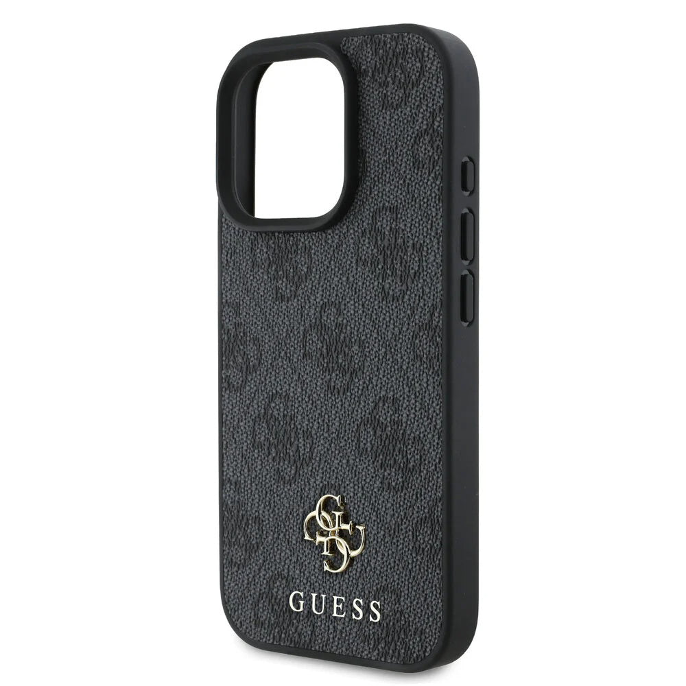 Capa MagSafe para Apple iPhone 16 Pro, Guess, 4G Classic, Preta