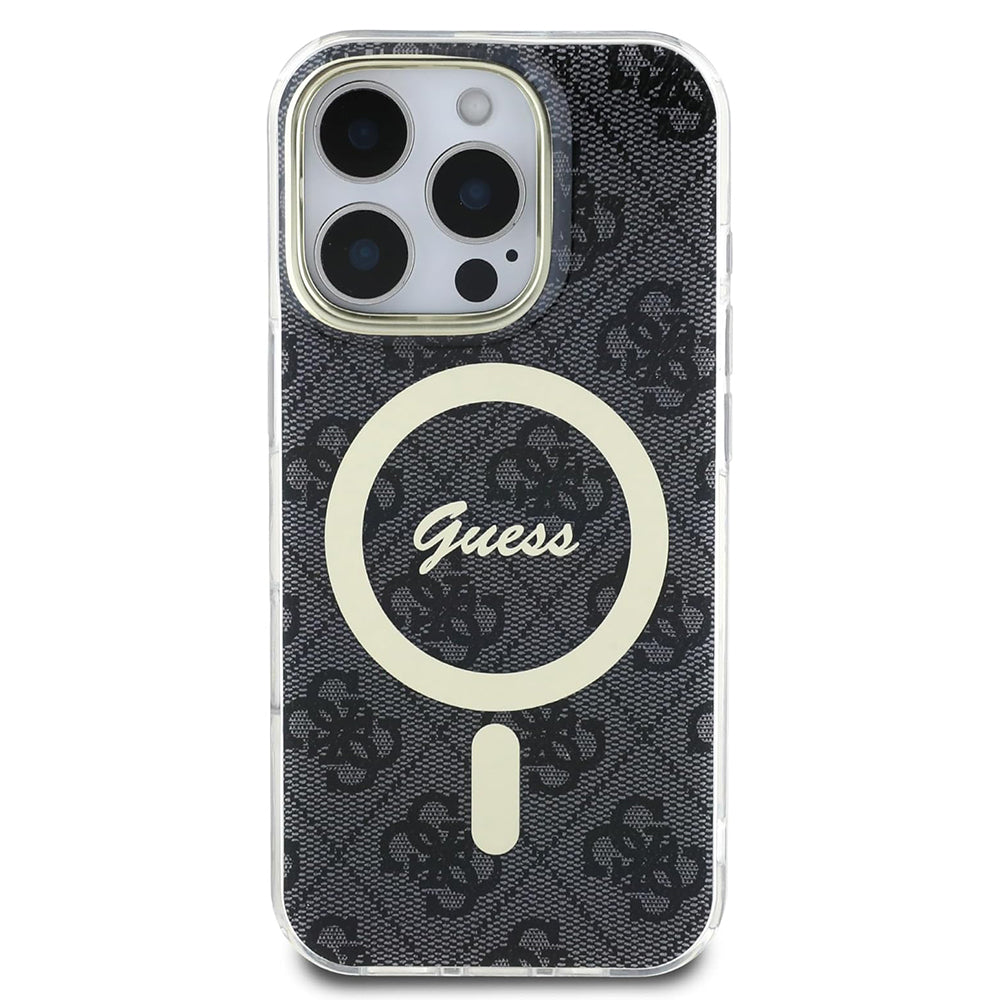 Capa MagSafe para Apple iPhone 16 Pro, Guess, IML 4G, Preta