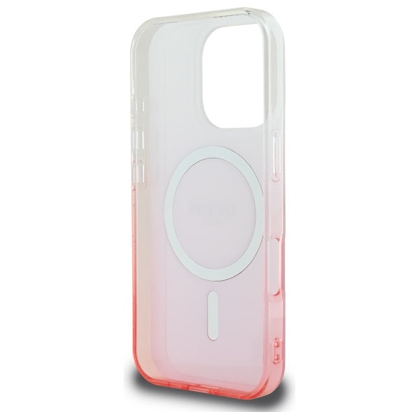 Capa MagSafe para Apple iPhone 16 Pro, Guess, IML Glitter Gradient, Rosa