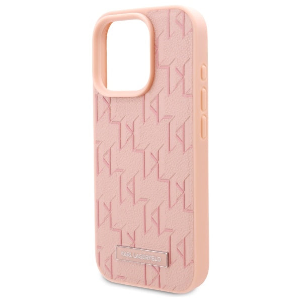 Capa MagSafe para Apple iPhone 16 Pro, Karl Lagerfeld, Hot Stamp, Rosa