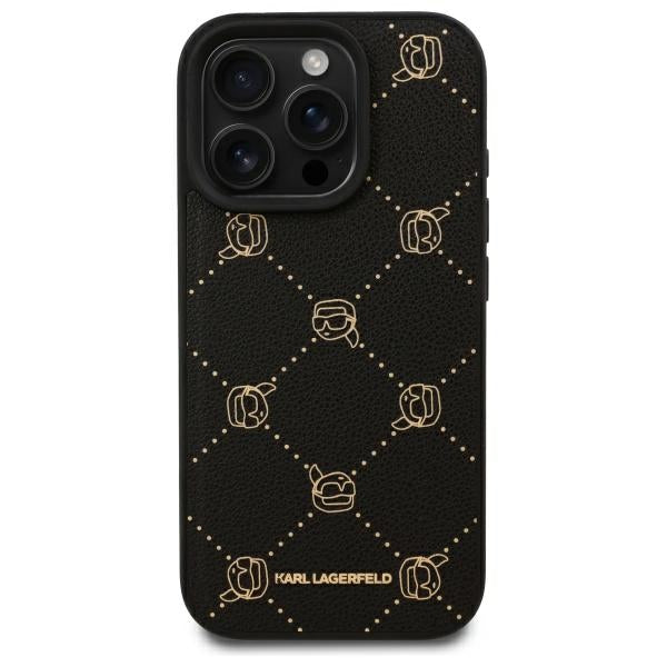 Capa MagSafe para Apple iPhone 16 Pro, Karl Lagerfeld, Karl's Head, Preta