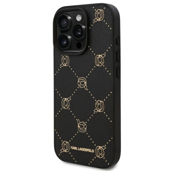 Capa MagSafe para Apple iPhone 16 Pro, Karl Lagerfeld, Karl's Head, Preta