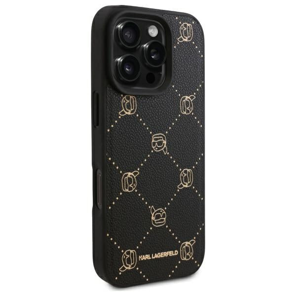 Capa MagSafe para Apple iPhone 16 Pro, Karl Lagerfeld, Karl's Head, Preta