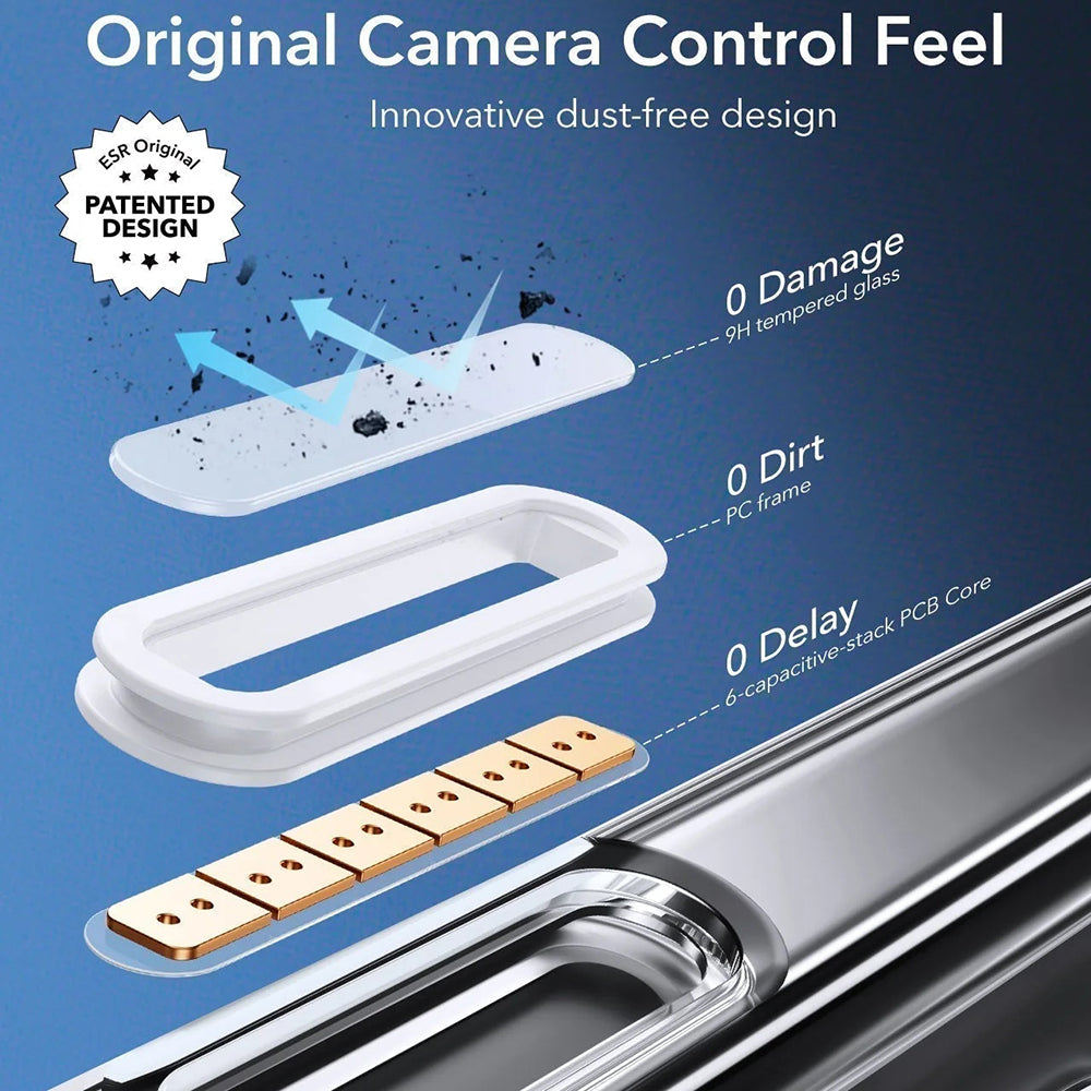 Capa MagSafe para Apple iPhone 16 Pro Max, ESR, Classic Hybrid Slide, Transparente
