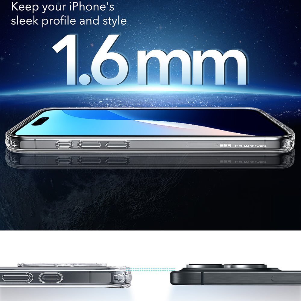 Capa MagSafe para Apple iPhone 16 Pro Max, ESR, Classic Hybrid, Transparente