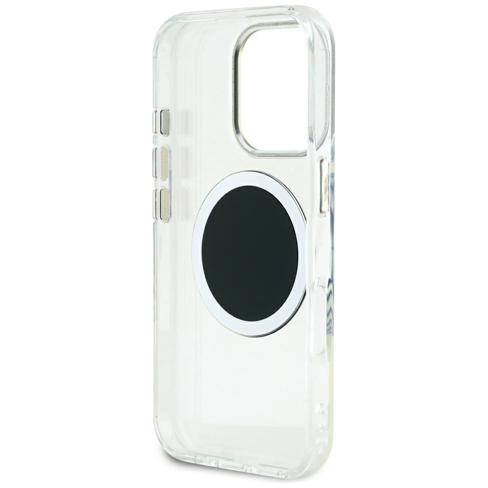 Capa MagSafe para Apple iPhone 16 Pro Max, Guess, IML Metal Colored Circle, Preta