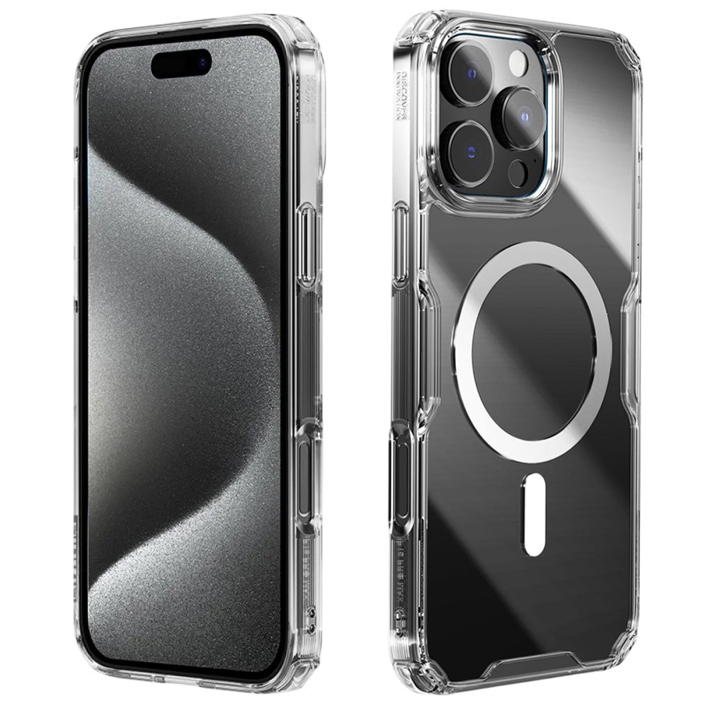 Capa MagSafe para Apple iPhone 16 Pro Max, Nillkin, Nature Pro, Transparente