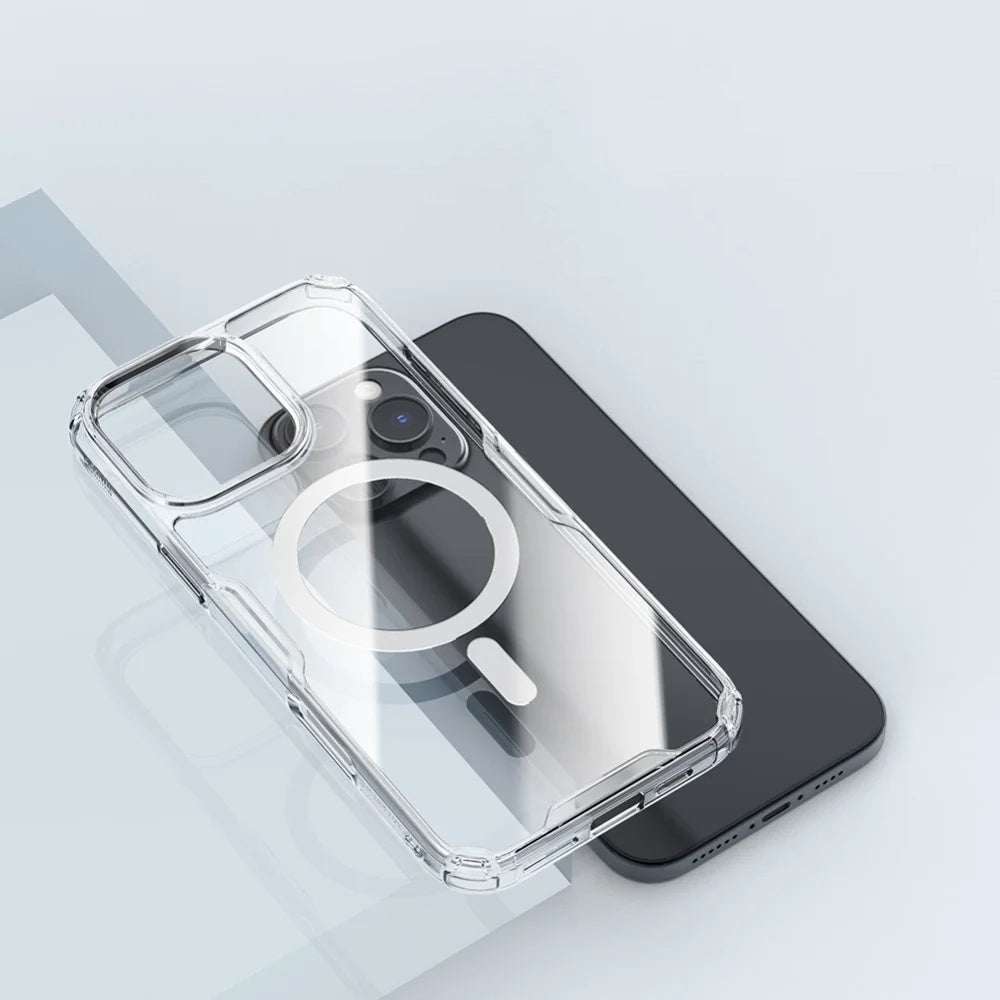 Capa MagSafe para Apple iPhone 16 Pro Max, Nillkin, Nature Pro, Transparente