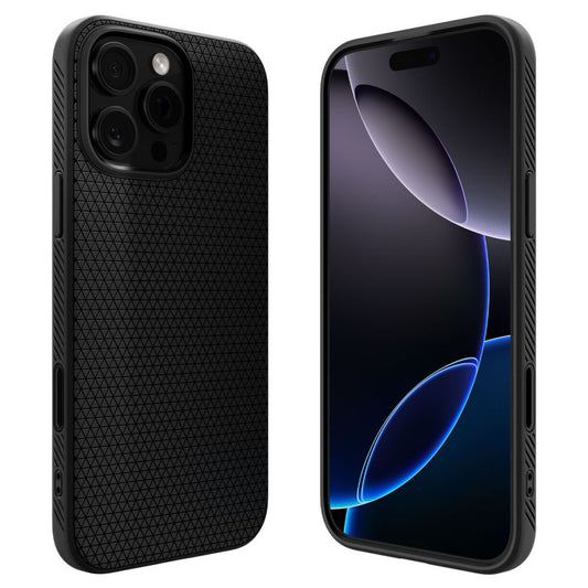 Capa MagSafe para Apple iPhone 16 Pro Max, Spigen, Liquid Air T, Preta Fosca