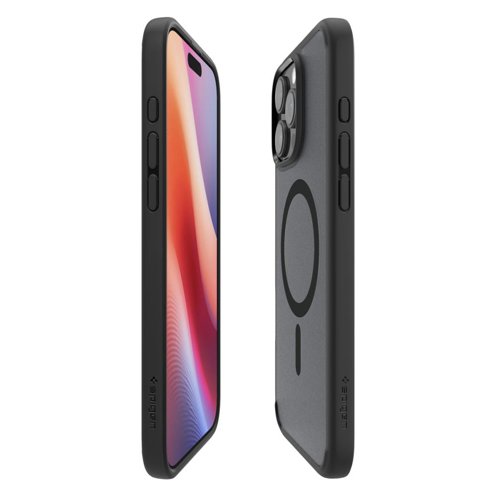 Capa MagSafe para Apple iPhone 16 Pro Max, Spigen, Ultra Hybrid, Preto Satinado ACS08003