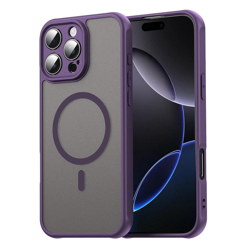 Capa MagSafe para Apple iPhone 16 Pro Max, Techsuit, HaloFrost II, Roxo