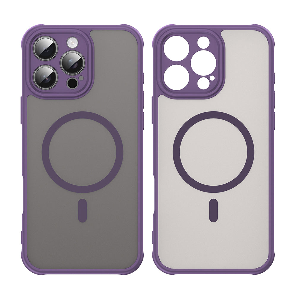 Capa MagSafe para Apple iPhone 16 Pro Max, Techsuit, HaloFrost II, Roxo
