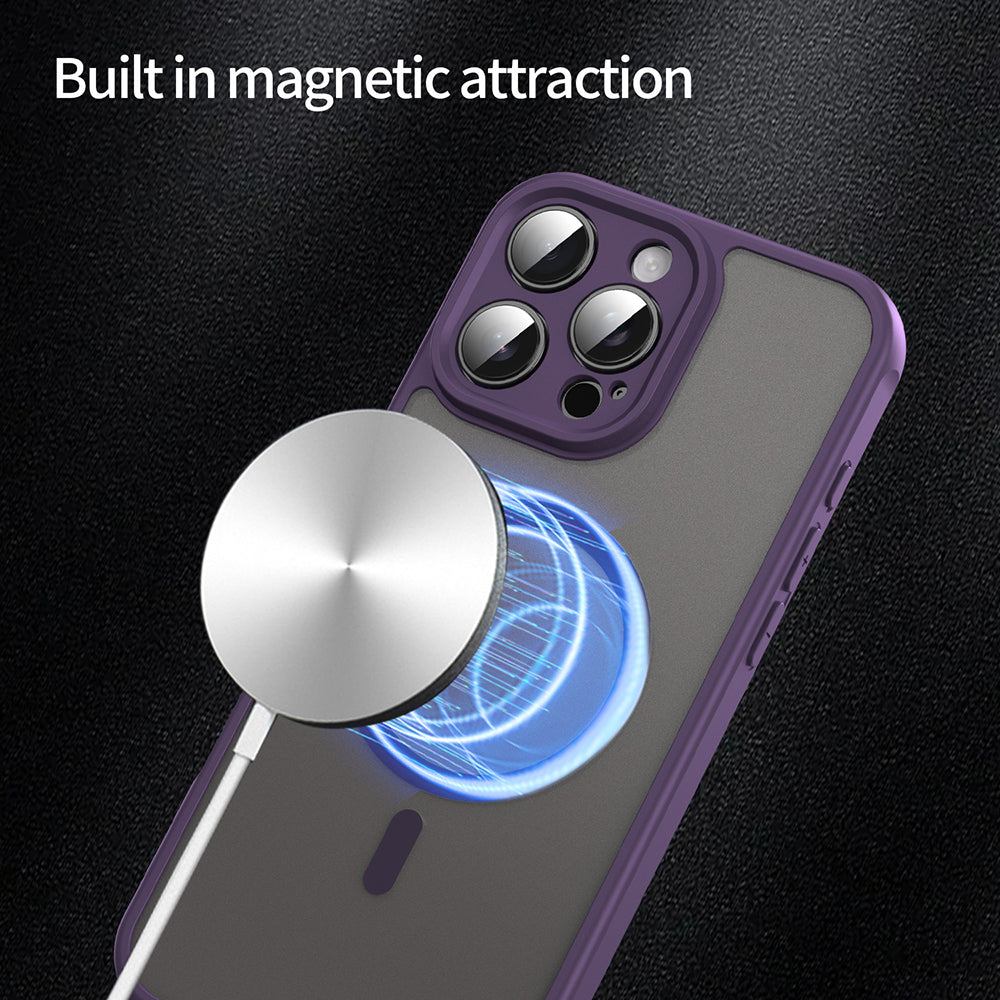 Capa MagSafe para Apple iPhone 16 Pro Max, Techsuit, HaloFrost II, Roxo