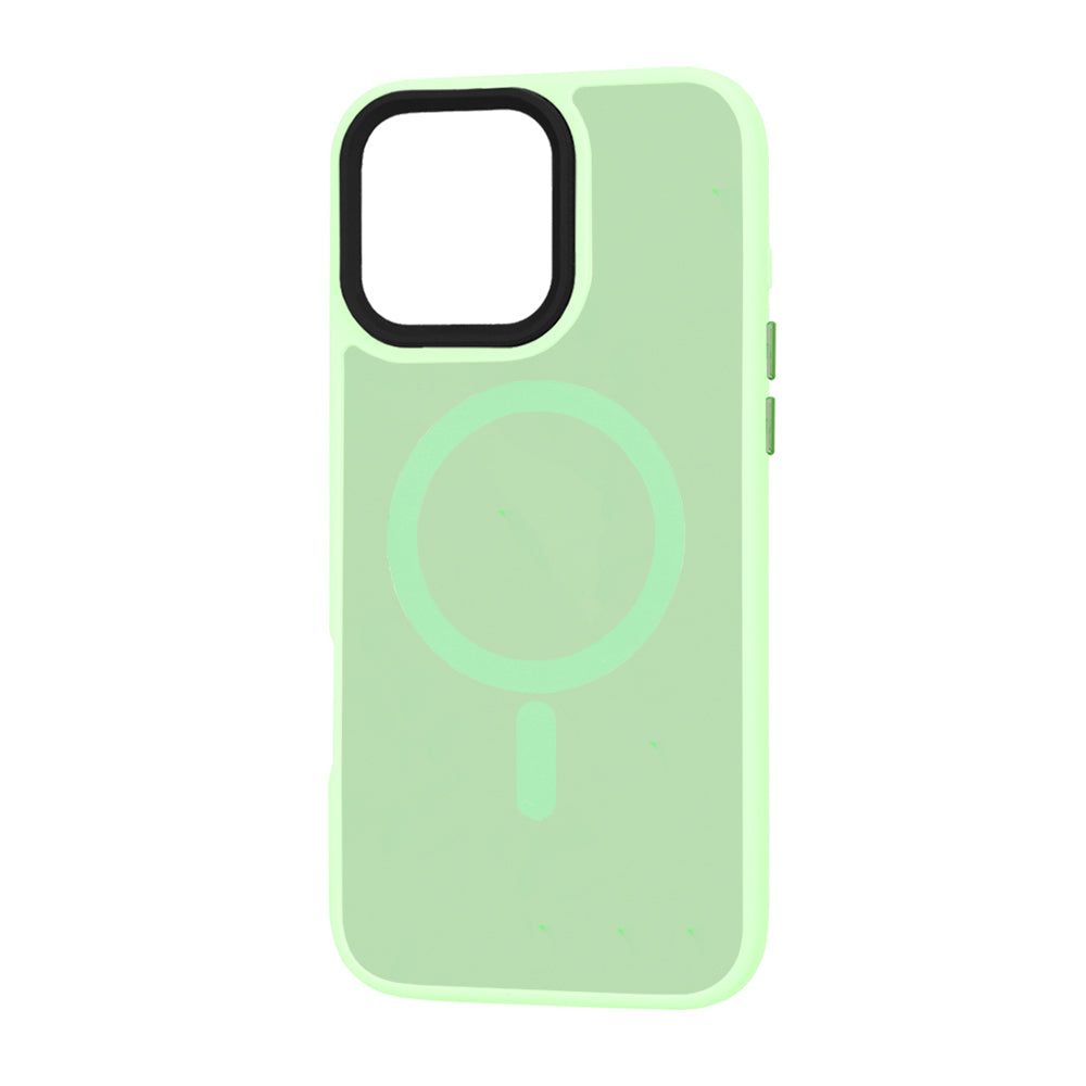 Capa MagSafe para Apple iPhone 16 Pro Max, Techsuit, HaloFrost, Verde Claro