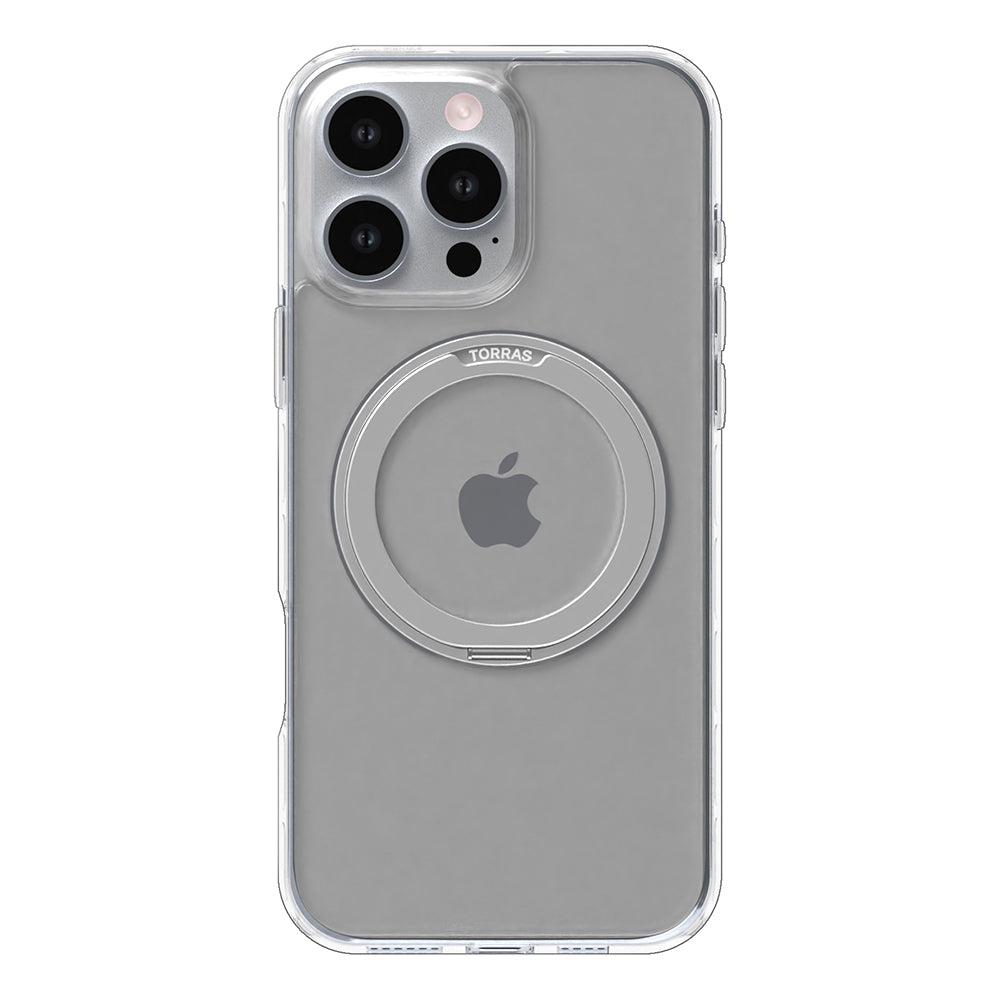 Capa MagSafe para Apple iPhone 16 Pro Max, Torras, Ostand Pro, Transparente