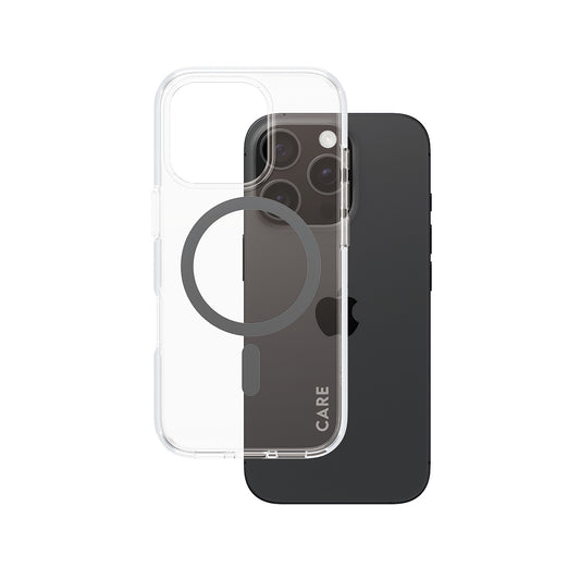 Capa MagSafe para Apple iPhone 16 Pro, PanzerGlass, Care Urban Combat, Transparente Negra