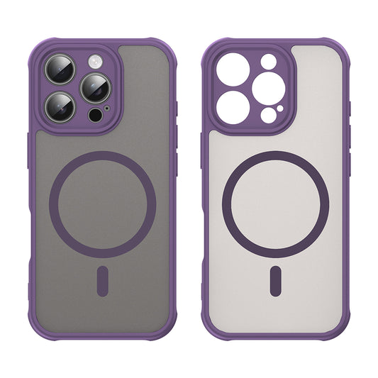 Capa MagSafe para Apple iPhone 16 Pro, Techsuit, HaloFrost II, Roxo