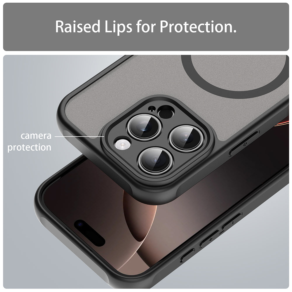Capa MagSafe para Apple iPhone 16 Pro, Techsuit, HaloFrost II, Preta