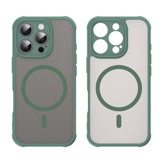 Capa MagSafe para Apple iPhone 16 Pro, Techsuit, HaloFrost II, Verde