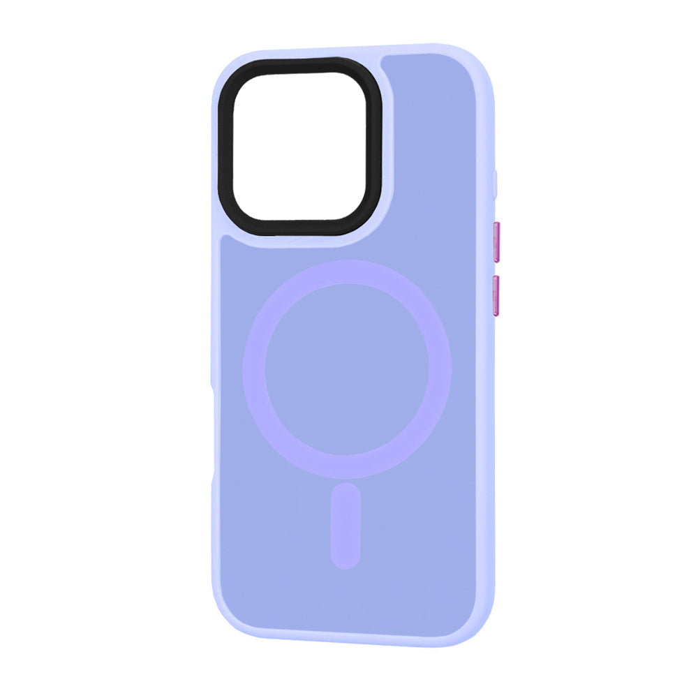 Capa MagSafe para Apple iPhone 16 Pro, Techsuit, HaloFrost, Roxo Claro