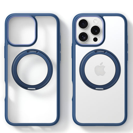 Capa MagSafe para Apple iPhone 16 Pro, Torras, Ostand R Fusion, Azul-marinho