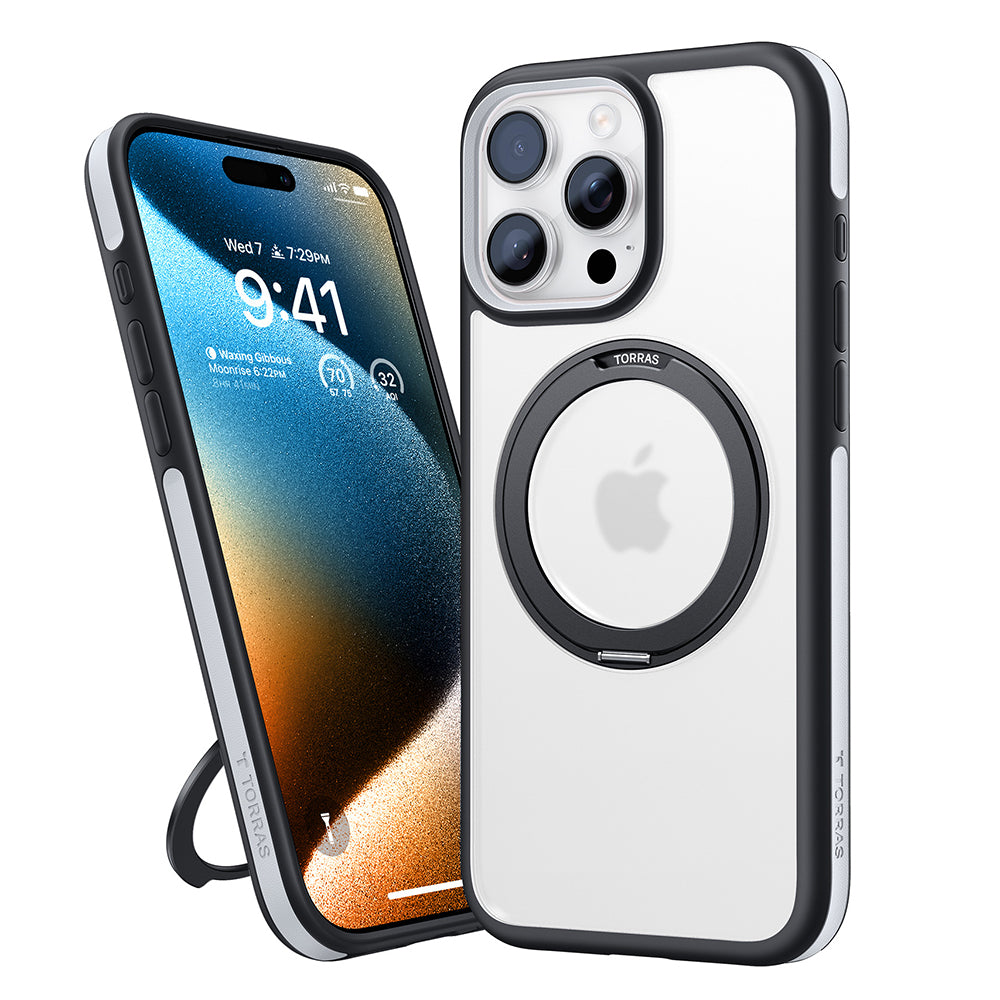 Capa MagSafe para Apple iPhone 16 Pro, Torras, Ostand R Fusion, Preta