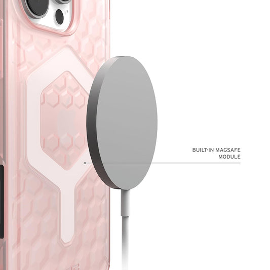Capa MagSafe para Apple iPhone 16 Pro, Urban Armor Gear, Essential Armor, Rosa