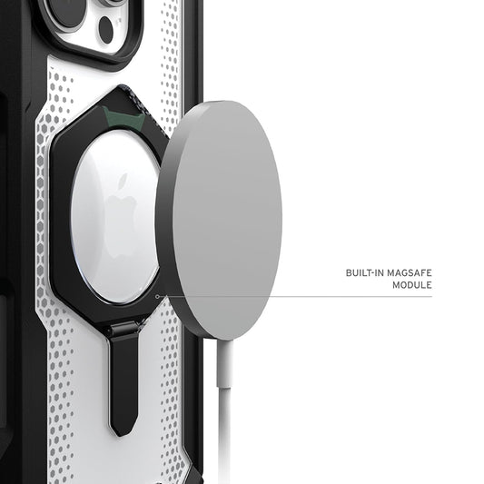 Capa MagSafe para Apple iPhone 16 Pro, Urban Armor Gear, Plasma XTE, Preto Transparente