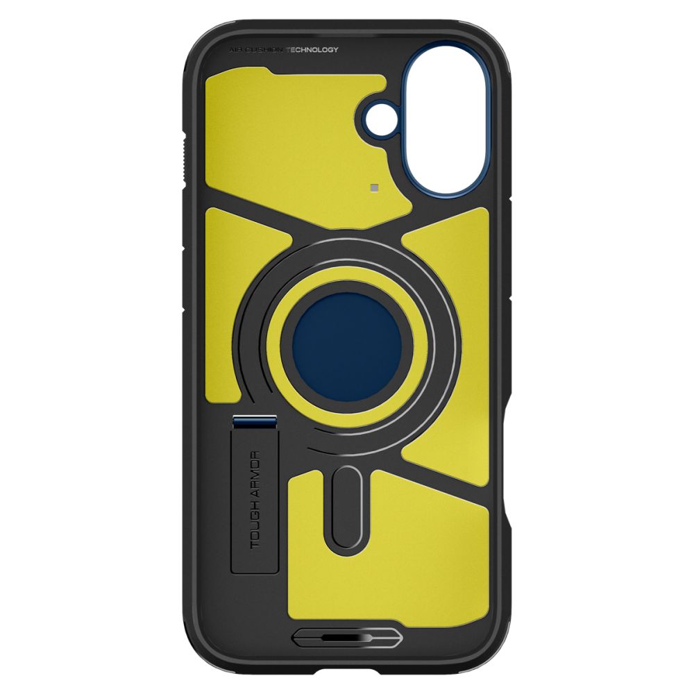 Capa MagSafe para Apple iPhone 16, Spigen, Tough Armor, Azul Marinho ACS08217