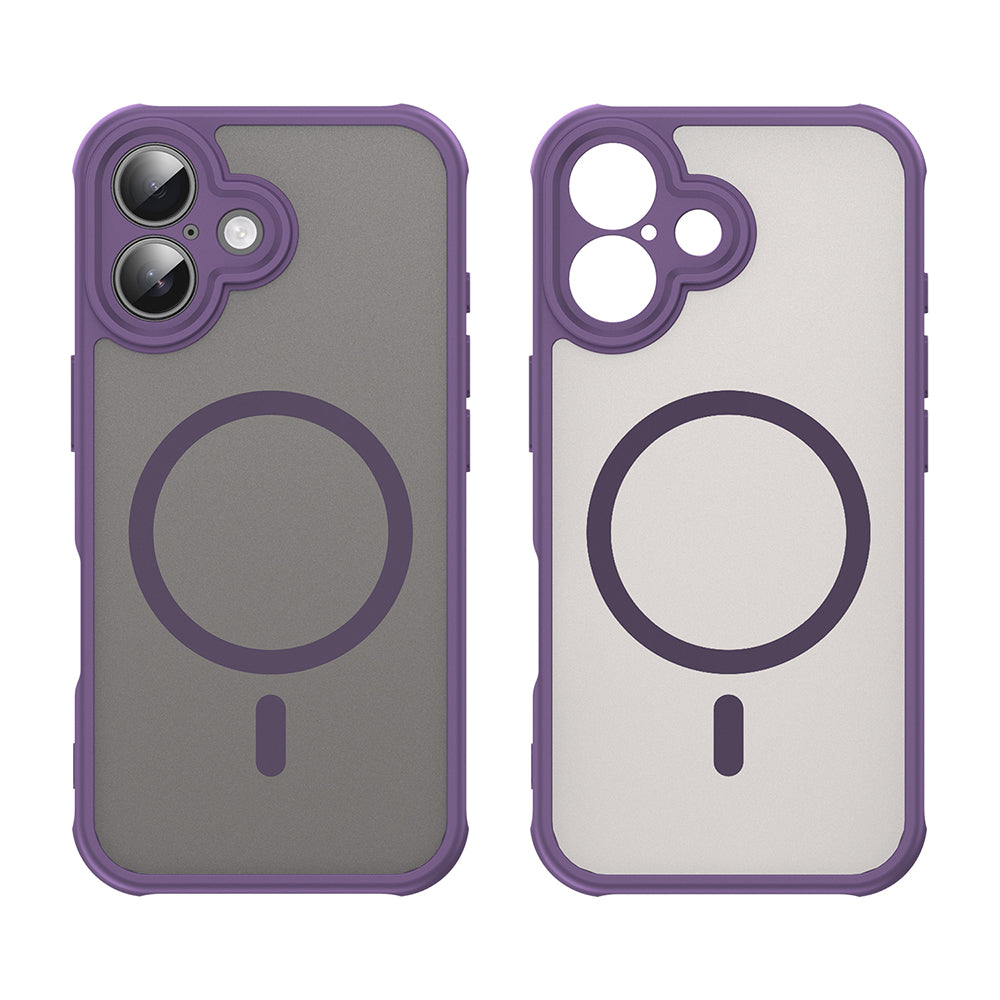 Capa MagSafe para Apple iPhone 16, Techsuit, HaloFrost II, Roxo