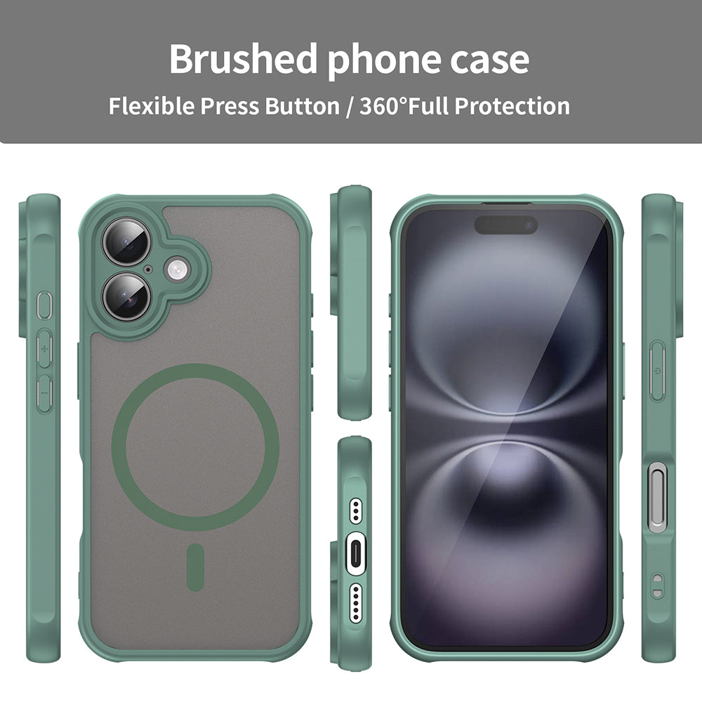 Capa MagSafe para Apple iPhone 16, Techsuit, HaloFrost II, Verde